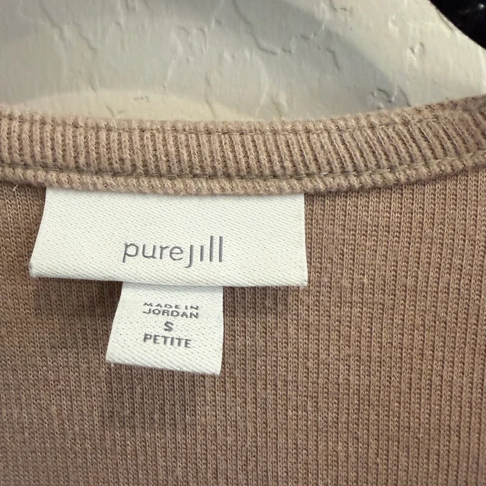 Women's Tan Cardigan Sweater - Picture 2 of 9